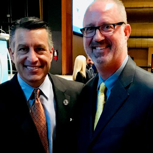 Gov Sandoval and I at Business Conference
