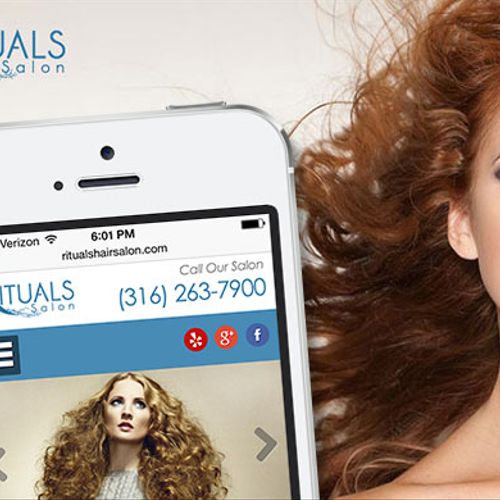 Responsive web design for Rituals Hair Salon