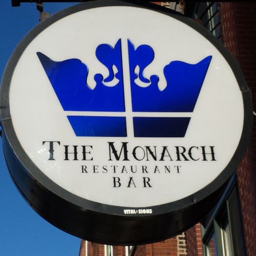 Outdoor Signage for The Monarch Restaurant in Chic
