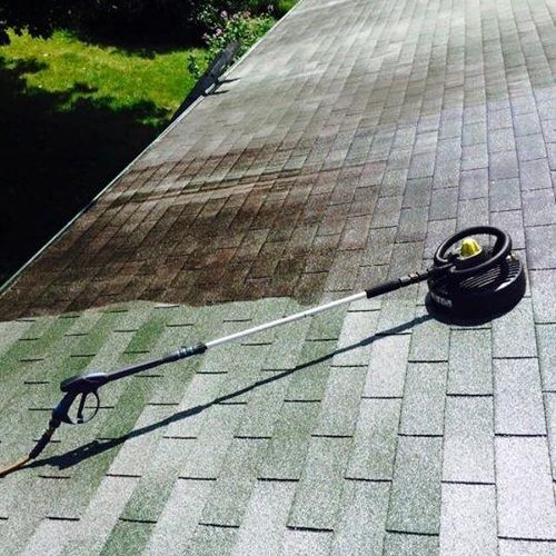 Roof
Cleaning in process