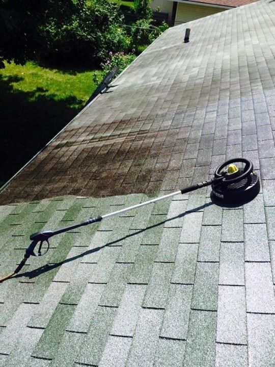 Roof
Cleaning in process
