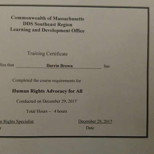 Massachusetts Human Rights Officer