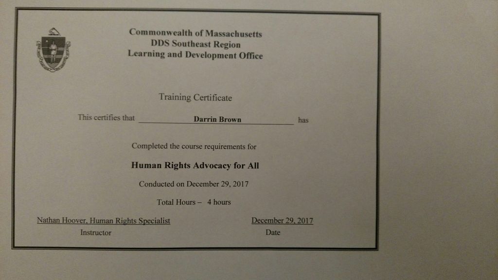 Massachusetts Human Rights Officer