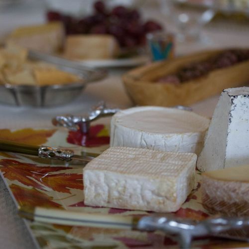 French cheeses and homemade hors d'oeuvres for 30 
