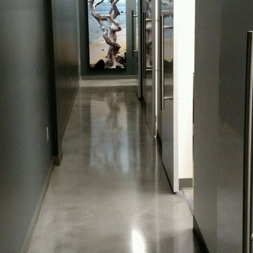 This is a cement floor that we applied 4 coats of 