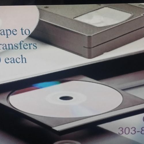 Video transfers from VHS, Mini DV and many other f