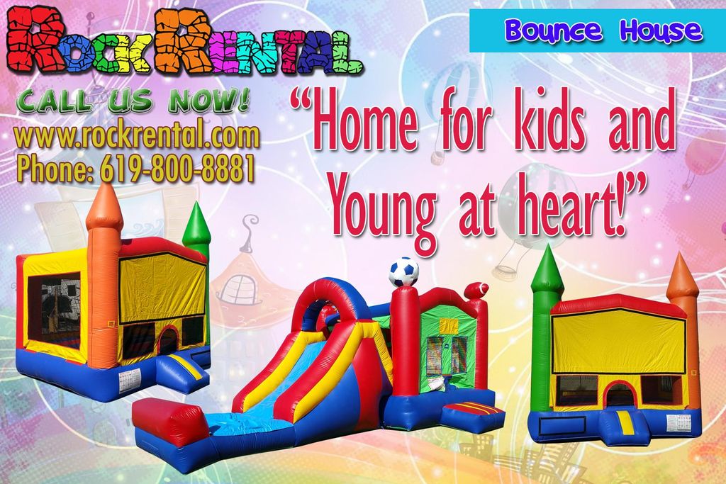 Want to entertain your guests?! Rent our Bounce Ho