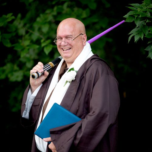 Jedi Wedding Officiant, too much fun
