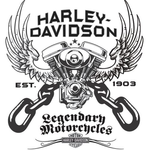 Harley Davidson Tee Shirt design