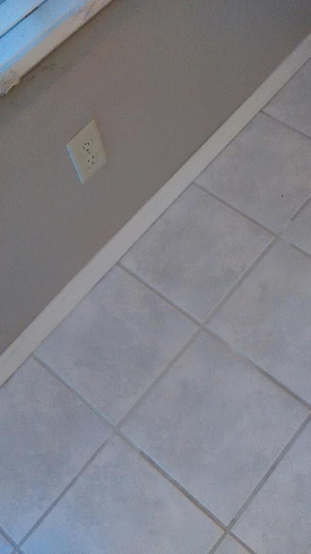 tiles replaced and grouted