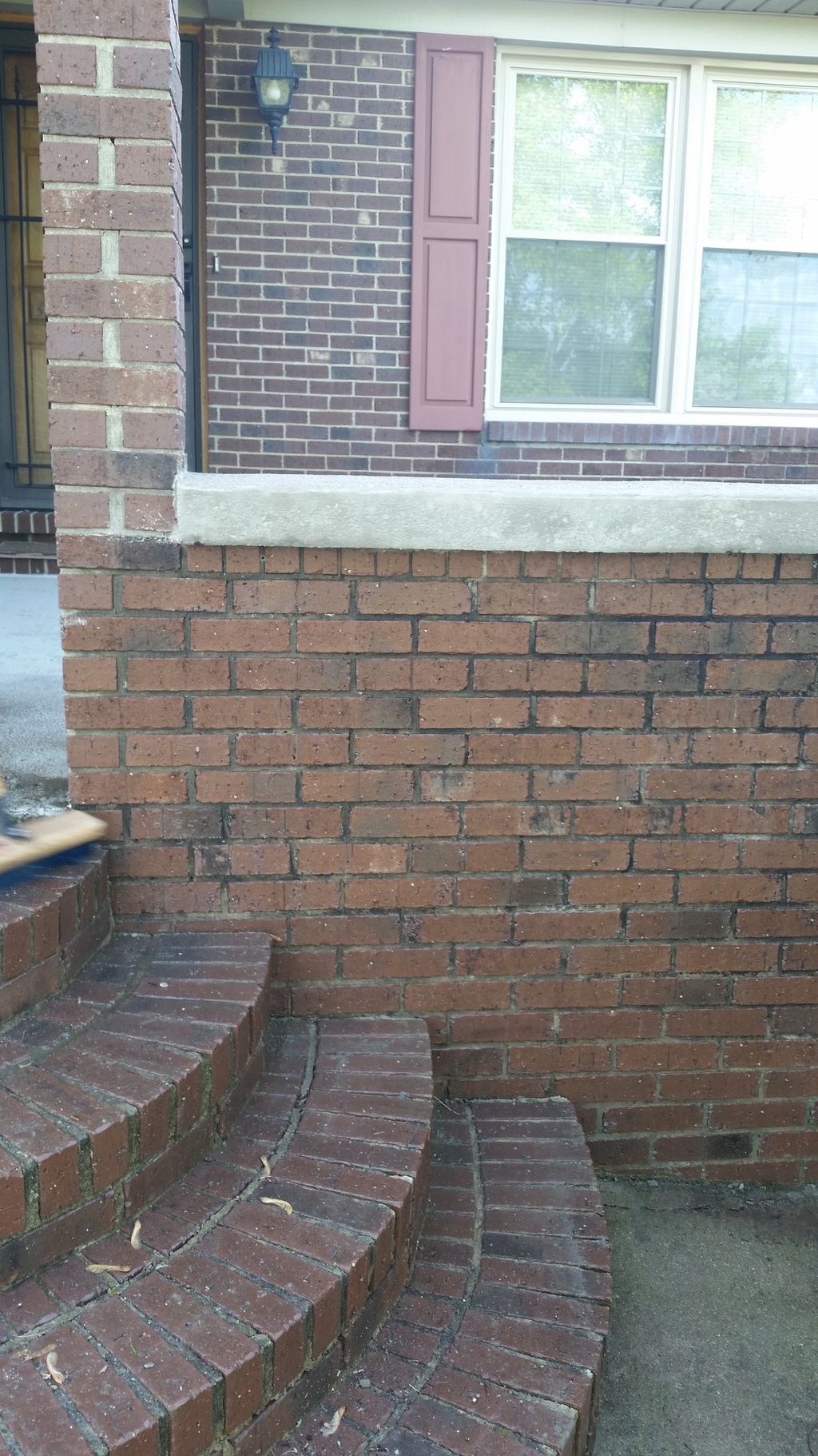 Concrete porch rail topper