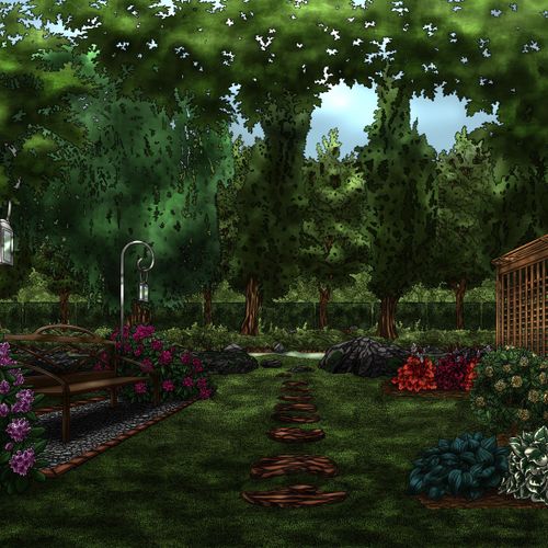 The Garden. Commission. Made in Photoshop. June, 2