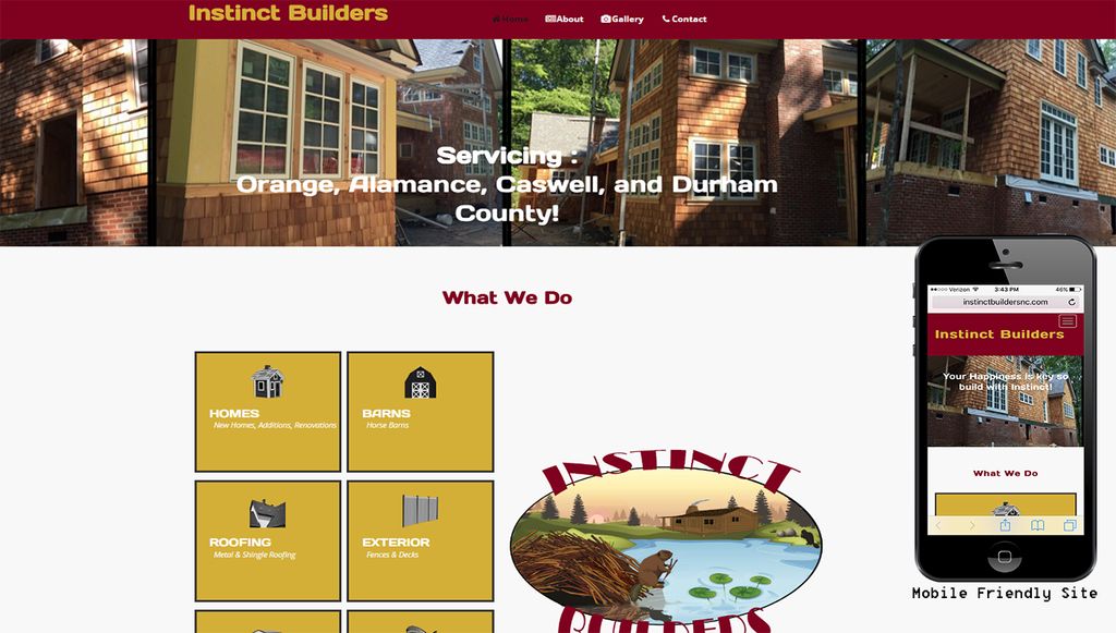 Check out the web design we did for Instinct Build