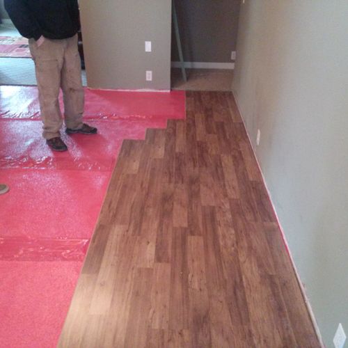 Laminate Floor Install