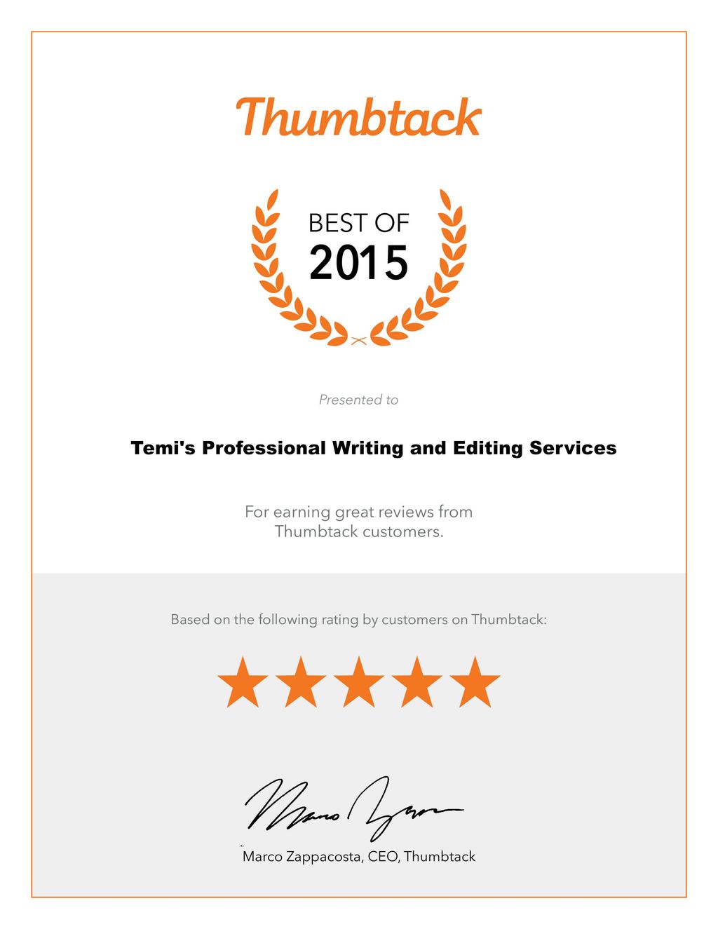 "Temi's Professional Writing and Editing Services,
