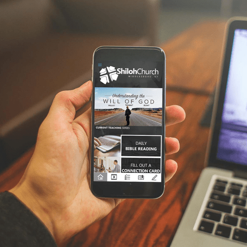 A mobile app designed for a church in Middlesboro,