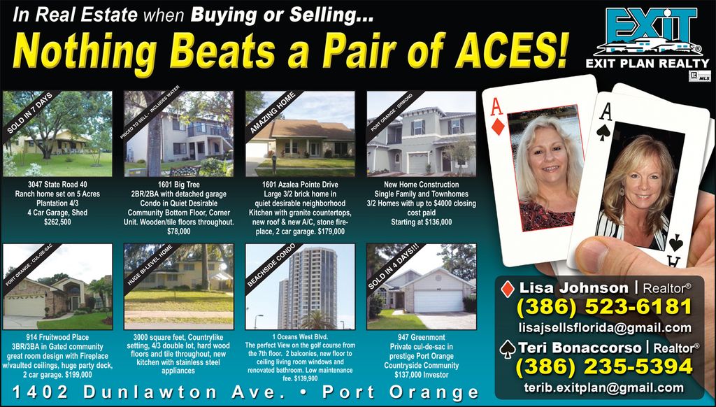Ad design for Volusia realtors. Photoshop