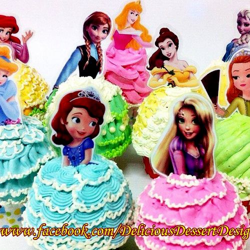 Princess cupcakes $36/dozen