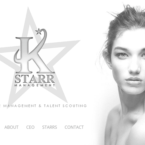 Website I created for Kstarr Management, a talent 