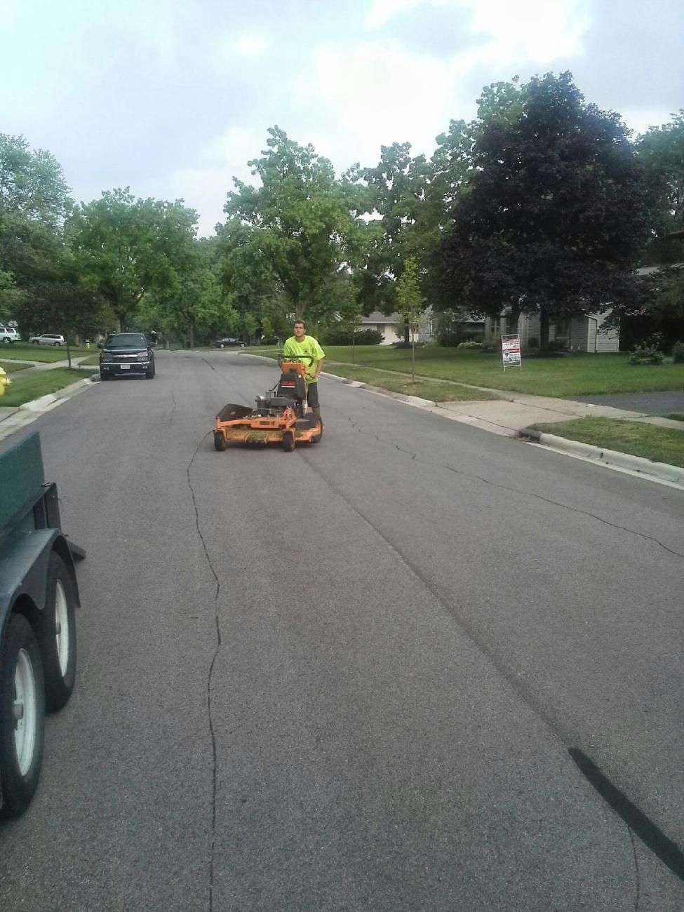 The owner Greg  is on every job