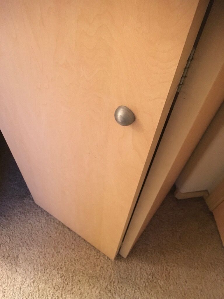 Closet Door had come off tracks
