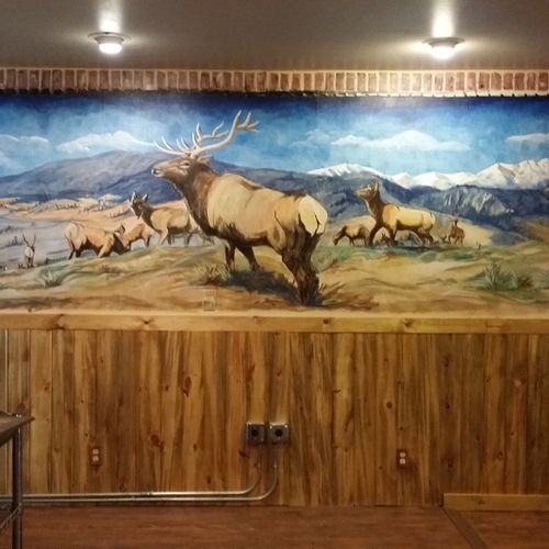 mural at the Elks club, one of a few in Loveland, 