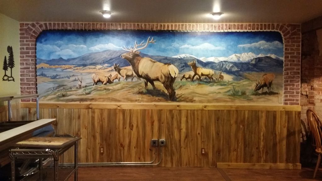 mural at the Elks club, one of a few in Loveland, 