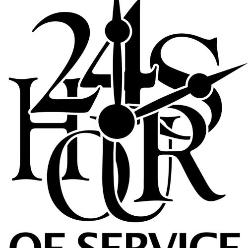 I created this logo for a service organization's m