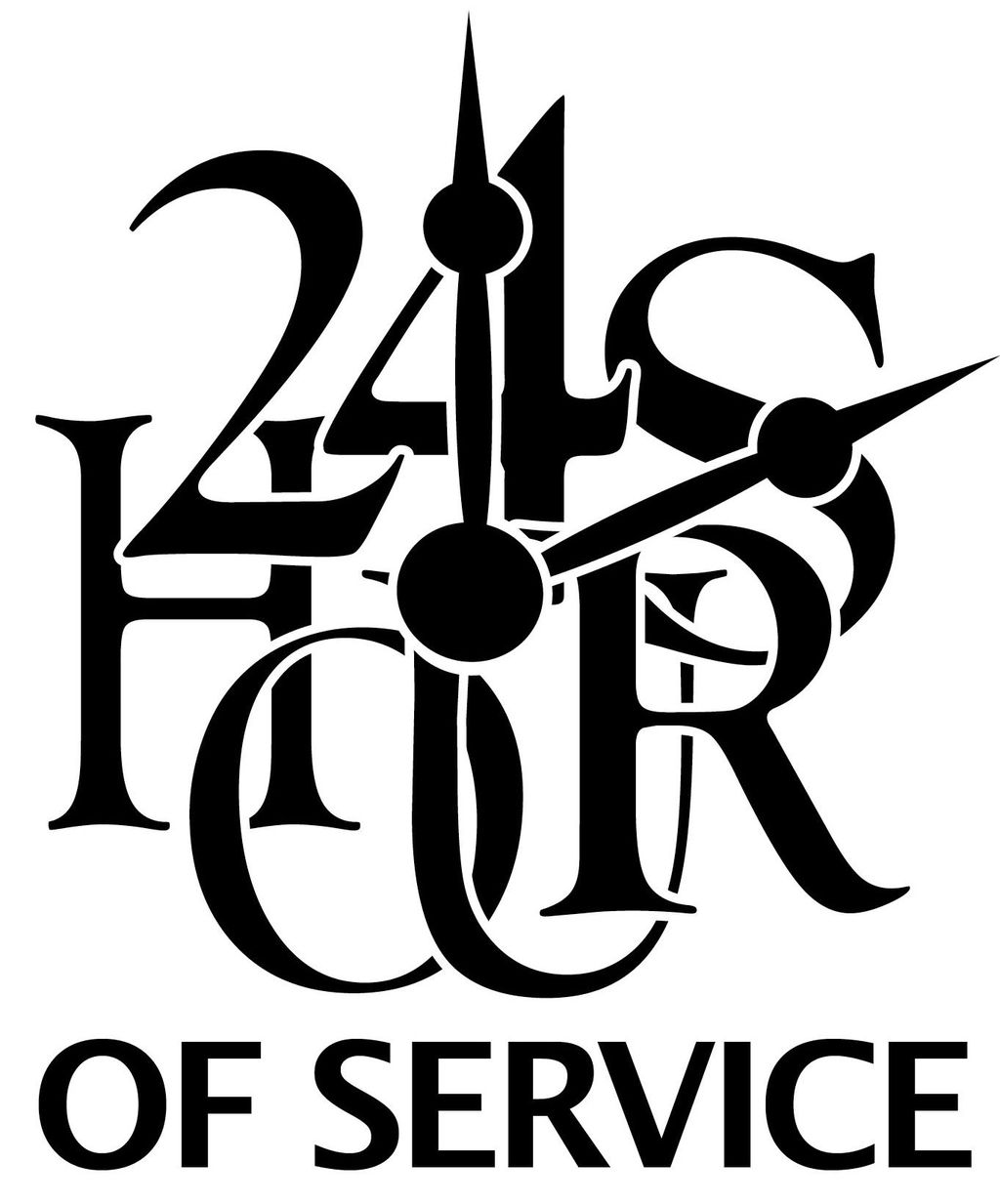 I created this logo for a service organization's m