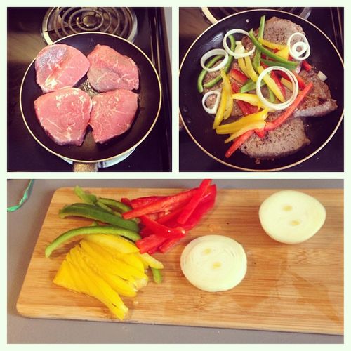 Sirloin Steak and Peppers