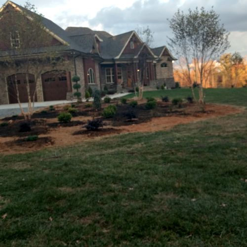 Installing a landscape plant bed for a great custo