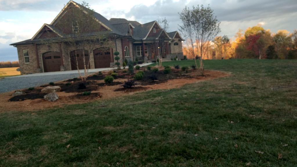 Installing a landscape plant bed for a great custo