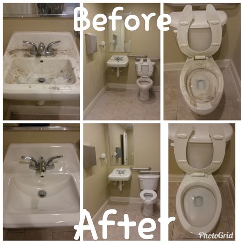 Restaurant: Post-Construction restroom Cleaning