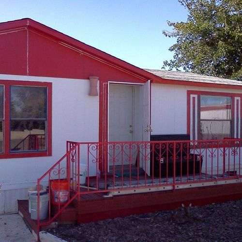 This is the modular home before it was painted