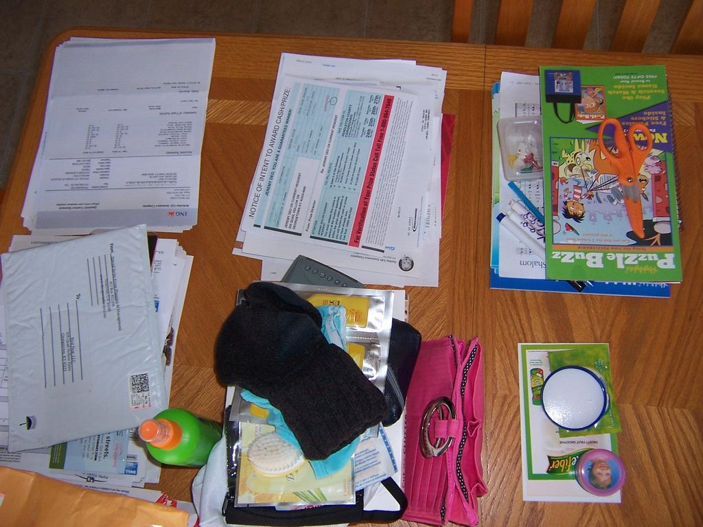 Kitchen Counter Chaos... the sorting process pictu