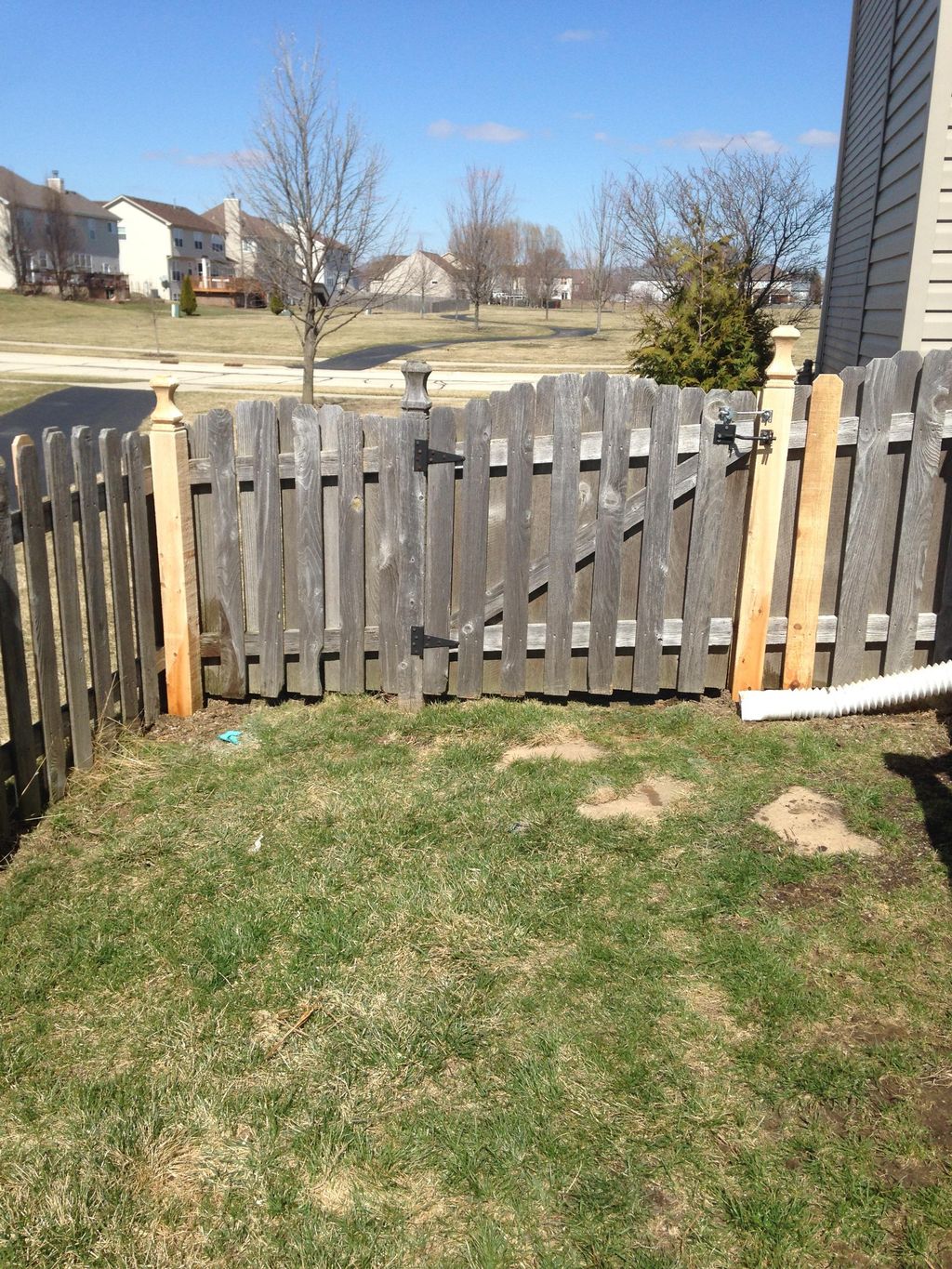 New fence posts