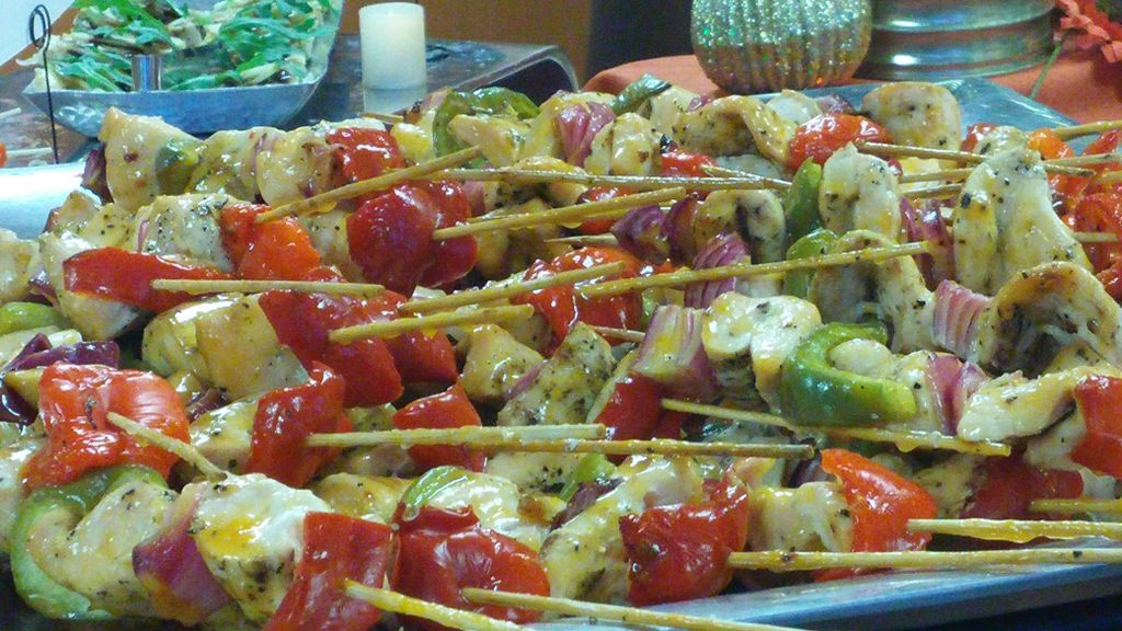 Grilled Chicken Skewers with a Sweet and Sour Chil