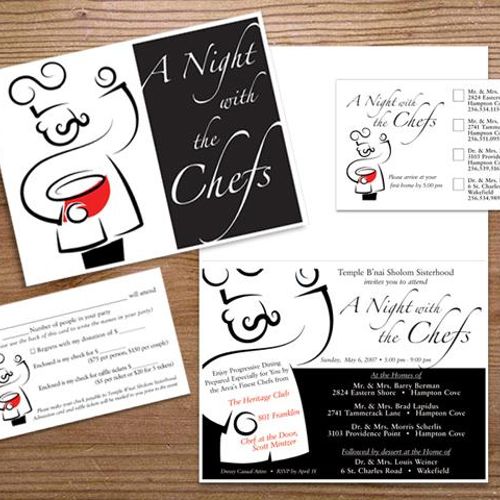 A Night with the Chefs Invitations