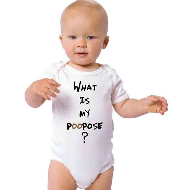 A printed onesie.