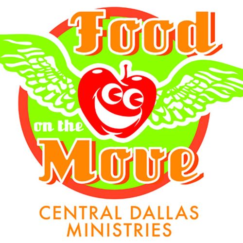 Logo for Dallas Central Ministries' "Food on the M