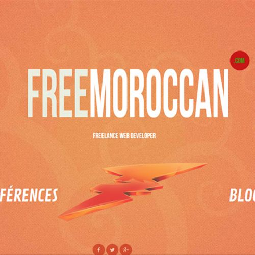 Freemoroccan (old version) - Web developer portfol