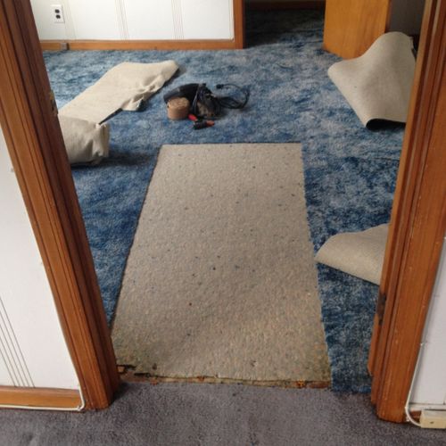 Patching in a piece of carpet