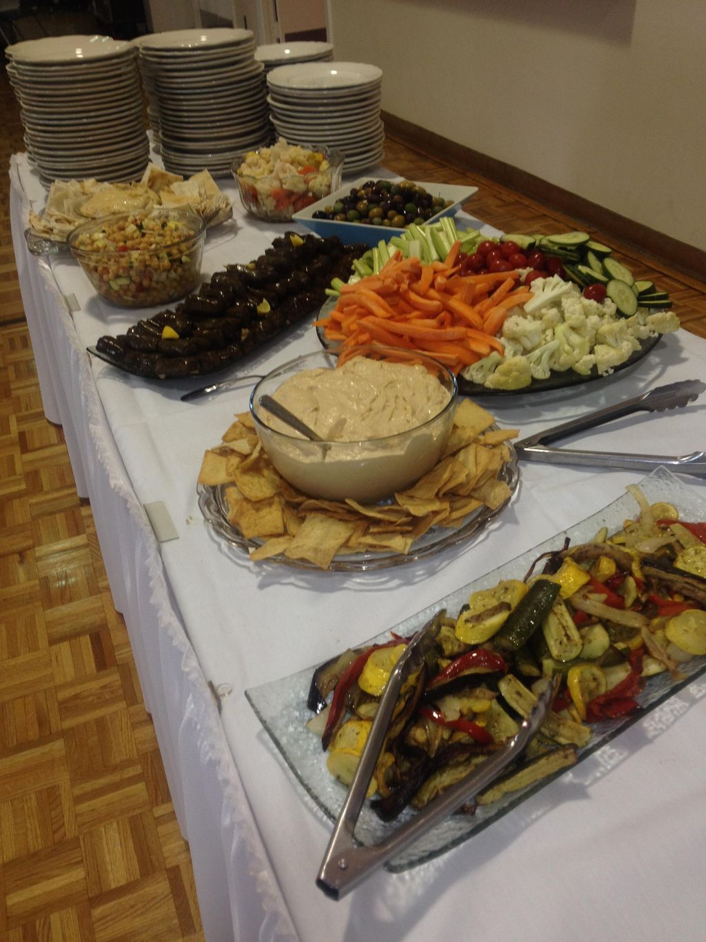 Buffet - Hummus, Grilled Veggies, Crudity