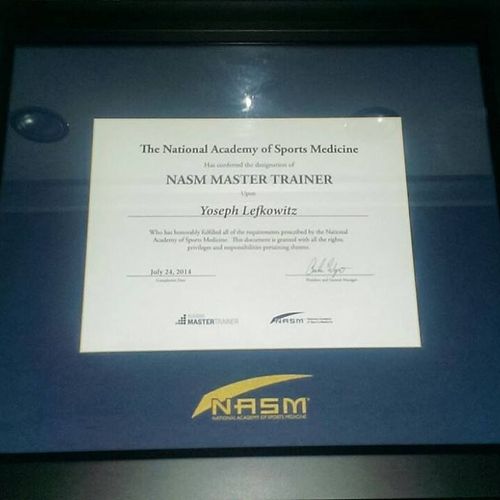 Nasm Master Trainer-there are only only a handful 