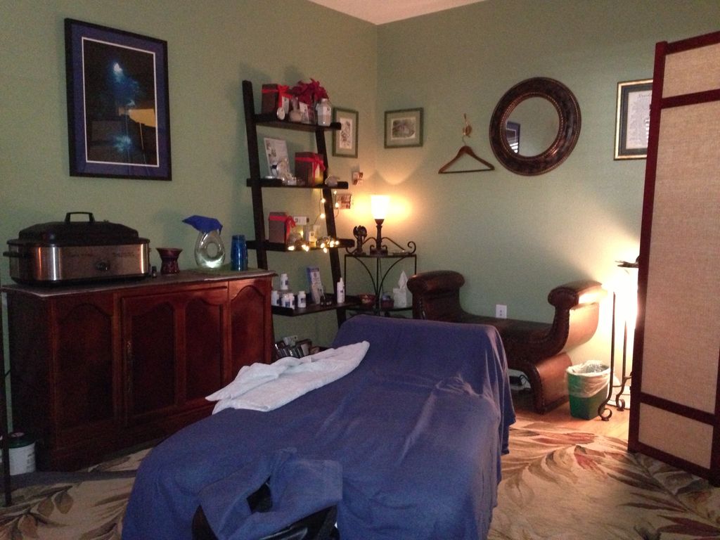 Clean, relaxing treatment room
