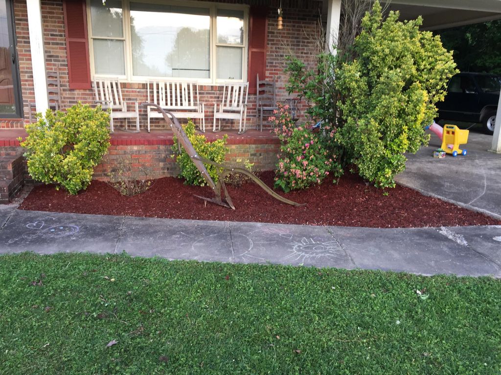 It's amazing what a little mulch, landscape fabric