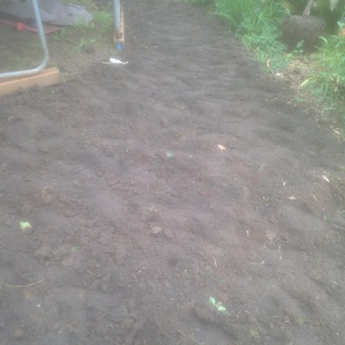 Project "South Seattle". After tilling, applied to