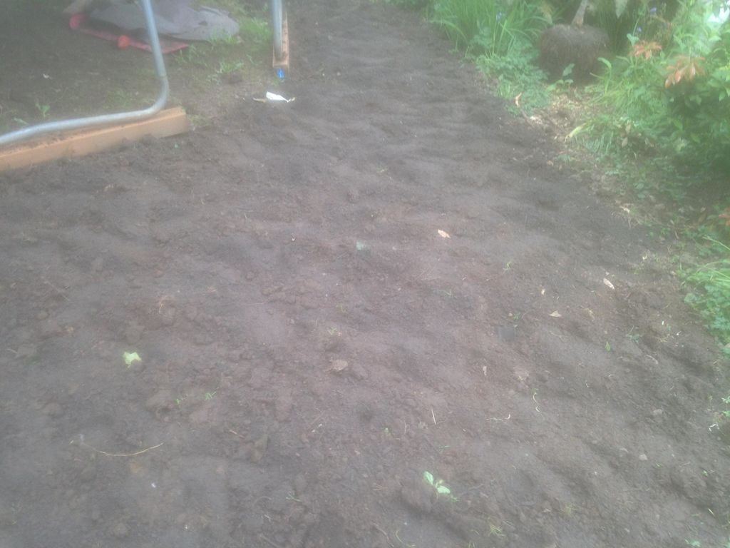 Project "South Seattle". After tilling, applied to
