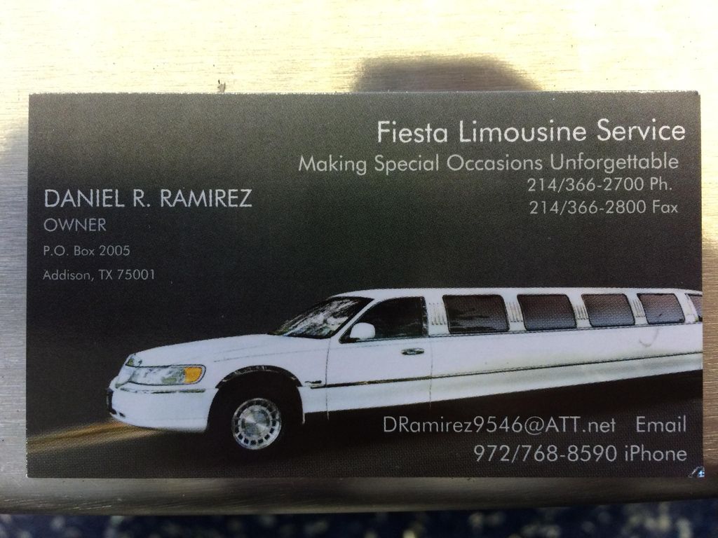 Fiesta limousine service