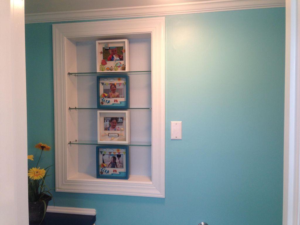 After. blue bathroom